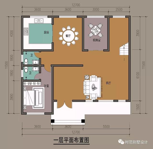 帶大露臺(tái)的二層歐式小洋樓設(shè)計(jì)圖，配色自然和諧，建在村里相當(dāng)洋氣