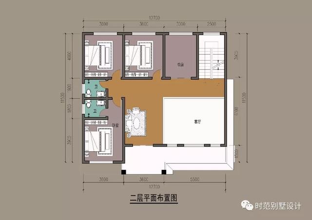 帶大露臺(tái)的二層歐式小洋樓設(shè)計(jì)圖，配色自然和諧，建在村里相當(dāng)洋氣