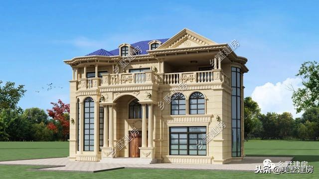 兩棟風(fēng)格迥異的農(nóng)村二層自建房，豪華的歐式，精致的美式，你更中意哪一款呢？