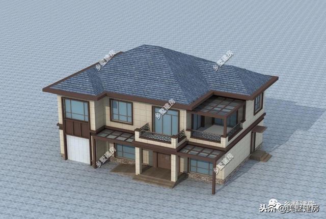 兩棟風(fēng)格迥異的農(nóng)村二層自建房，豪華的歐式，精致的美式，你更中意哪一款呢？