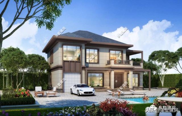 兩棟風(fēng)格迥異的農(nóng)村二層自建房，豪華的歐式，精致的美式，你更中意哪一款呢？