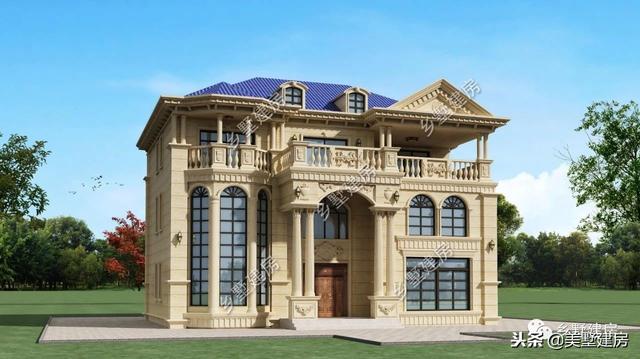 兩棟風(fēng)格迥異的農(nóng)村二層自建房，豪華的歐式，精致的美式，你更中意哪一款呢？