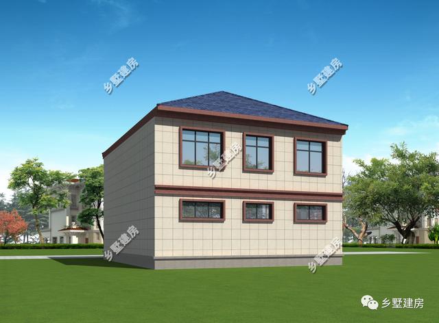 162平二層農(nóng)村別墅，既美觀又大方，帶車庫和大露臺的設(shè)計(jì)，建上一棟絕對面子十足！