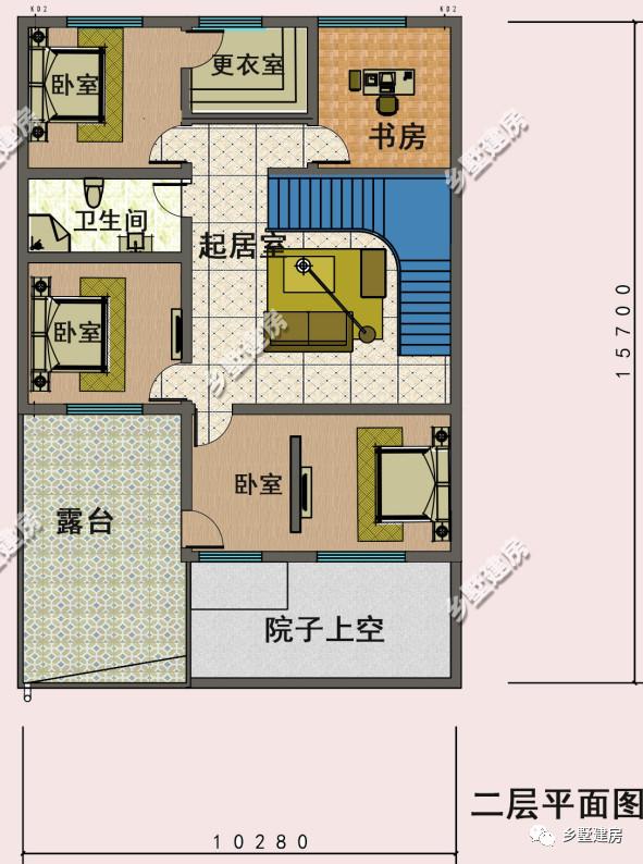 162平二層農(nóng)村別墅，既美觀又大方，帶車庫和大露臺的設(shè)計(jì)，建上一棟絕對面子十足！