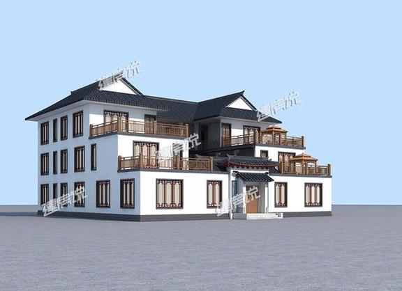 大氣三層四合院，占地方正，漂亮又接地氣，是開民宿最佳戶型。