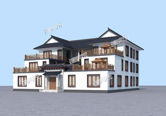 大氣三層四合院，占地方正，漂亮又接地氣，是開民宿最佳戶型。