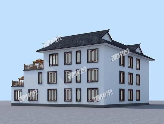 大氣三層四合院，占地方正，漂亮又接地氣，是開民宿最佳戶型。