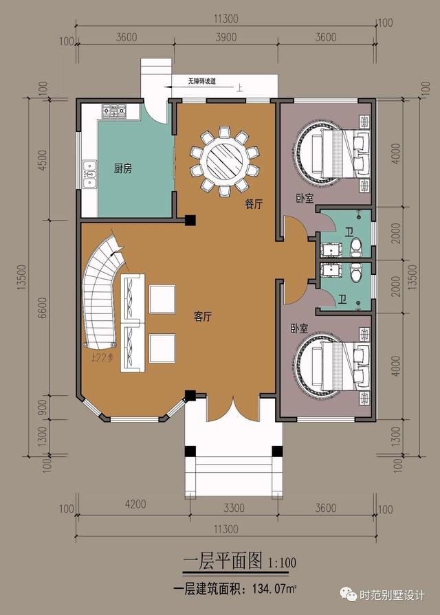 三層高檔別墅設(shè)計圖，造型宏偉高大，臥室多，享受悠閑精致的鄉(xiāng)村生活