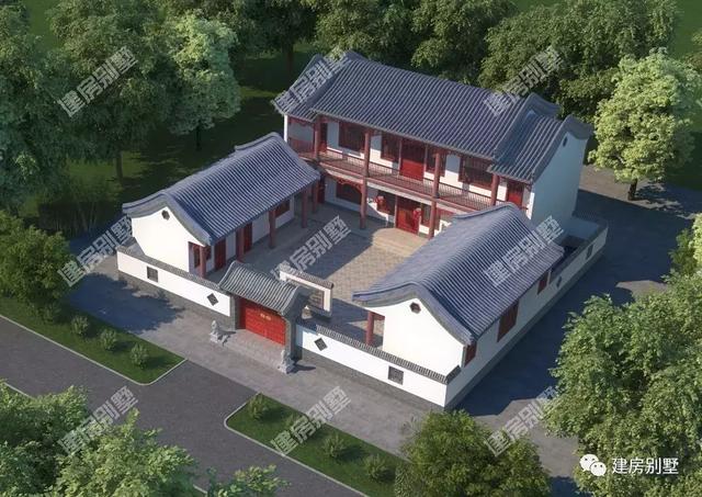兩套風格不同的新中式別墅設計圖，建第二棟的人較多。