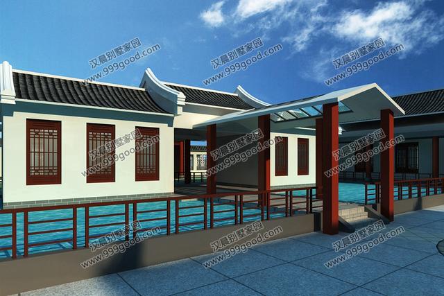 占地868的一層豪宅設(shè)計(jì)圖，外觀清雅，造價(jià)80萬，值得百年傳承！