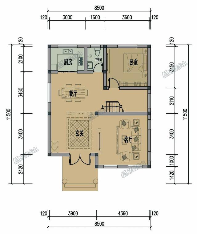 9x12米三層歐式別墅設(shè)計(jì)圖，外觀清新時(shí)尚，兩個(gè)大露臺(tái)設(shè)計(jì)，享受鄉(xiāng)村自然生活。