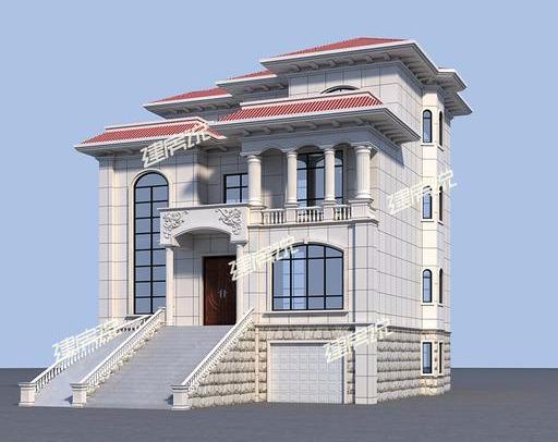 帶架空層的三層別墅設(shè)計圖，占地雖小，卻豪氣沖天，耐看！