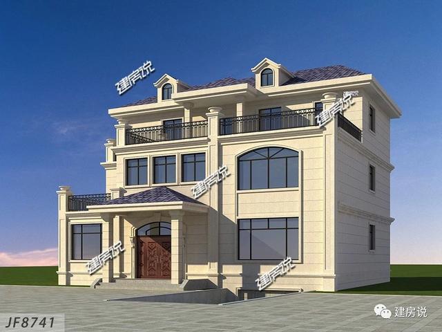 三層經(jīng)典歐式別墅設(shè)計(jì)圖，戶型方正，特別是室內(nèi)布局，我給100分都不嫌多