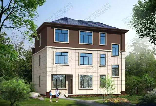 氣派又精致鄉(xiāng)村別墅設(shè)計(jì)圖，三層大氣美觀，農(nóng)村建好回頭率超高