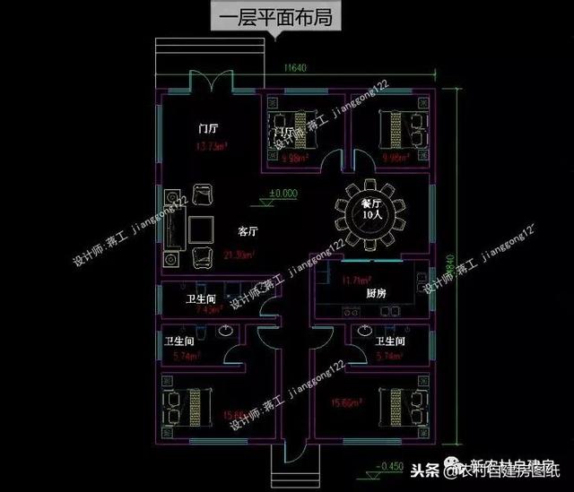 5款一層新農(nóng)村自建房，10到20萬(wàn)不等，你看中哪款了