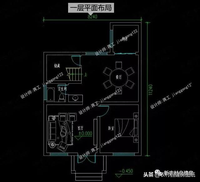 小戶型鄉(xiāng)村別墅設(shè)計圖紙，3款三層4款二層，面積都不超過100平