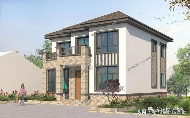 小戶型鄉(xiāng)村別墅設(shè)計圖紙，3款三層4款二層，面積都不超過100平