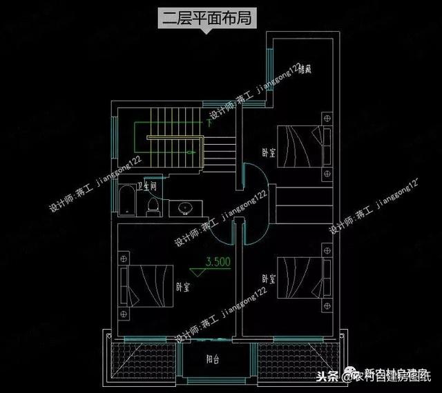 小戶型鄉(xiāng)村別墅設(shè)計圖紙，3款三層4款二層，面積都不超過100平