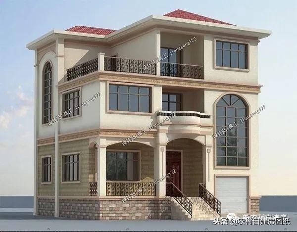 小戶型鄉(xiāng)村別墅設(shè)計圖紙，3款三層4款二層，面積都不超過100平