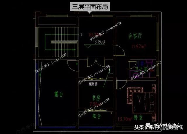 小戶型鄉(xiāng)村別墅設(shè)計圖紙，3款三層4款二層，面積都不超過100平