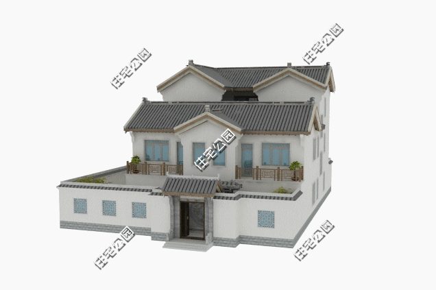 中式合院才是建房首選，13×16米雙庭院戶型設計圖，打造愜意鄉(xiāng)村生活