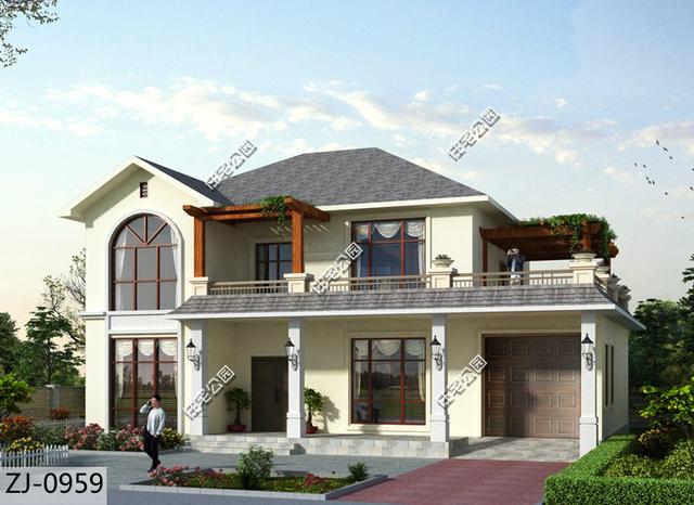 二層小洋樓設(shè)計(jì)圖，簡歐風(fēng)格深入人心，這樣的房子才稱之為別墅