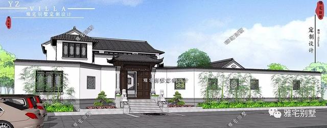 兩層唯美新中式別墅設計圖推薦，錯落有致，盡顯江南小情調(diào)