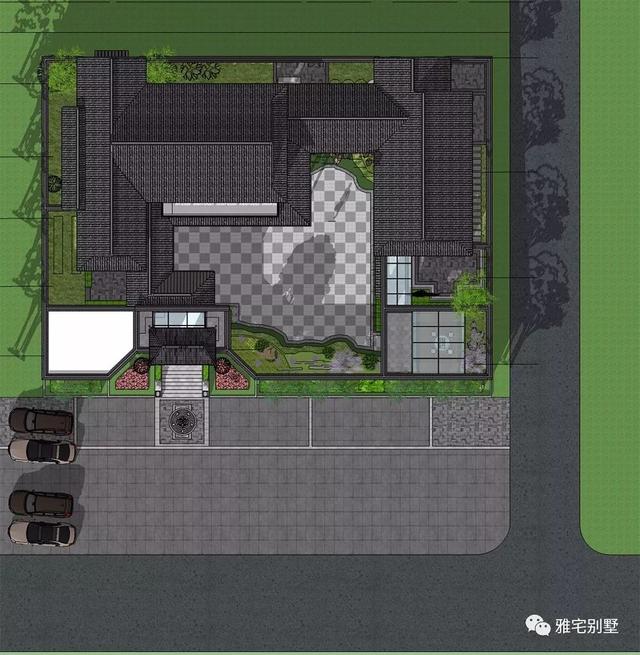 兩層唯美新中式別墅設計圖推薦，錯落有致，盡顯江南小情調(diào)