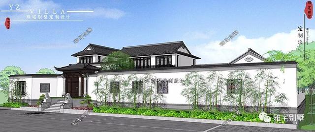 兩層唯美新中式別墅設計圖推薦，錯落有致，盡顯江南小情調(diào)