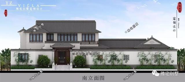 兩層唯美新中式別墅設計圖推薦，錯落有致，盡顯江南小情調(diào)