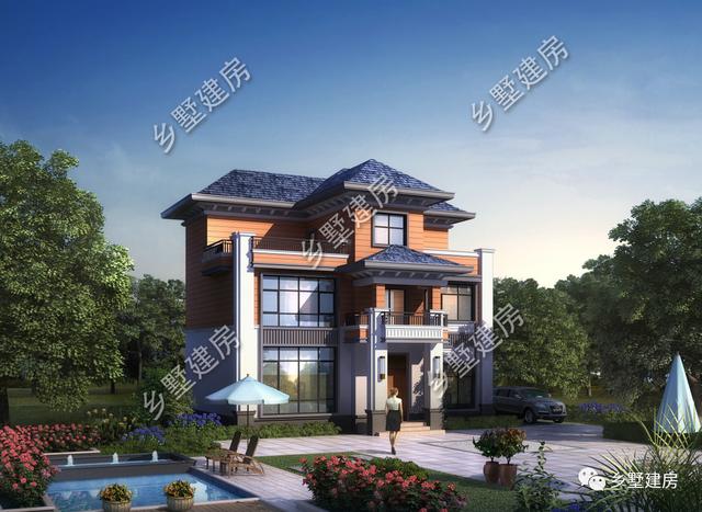 這款12X9米的小別墅設(shè)計(jì)圖實(shí)在太美了！茶室+雙露臺(tái)完美設(shè)計(jì)！