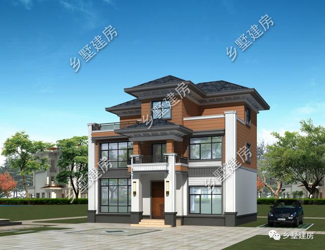 這款12X9米的小別墅設(shè)計(jì)圖實(shí)在太美了！茶室+雙露臺(tái)完美設(shè)計(jì)！