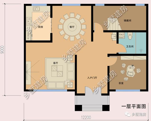這款12X9米的小別墅設(shè)計(jì)圖實(shí)在太美了！茶室+雙露臺(tái)完美設(shè)計(jì)！