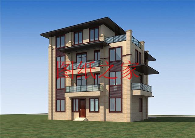 13.8X12.5米的四層別墅設(shè)計圖，170平大戶型，美觀奢華、氣勢恢宏！