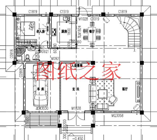 13.8X12.5米的四層別墅設(shè)計圖，170平大戶型，美觀奢華、氣勢恢宏！