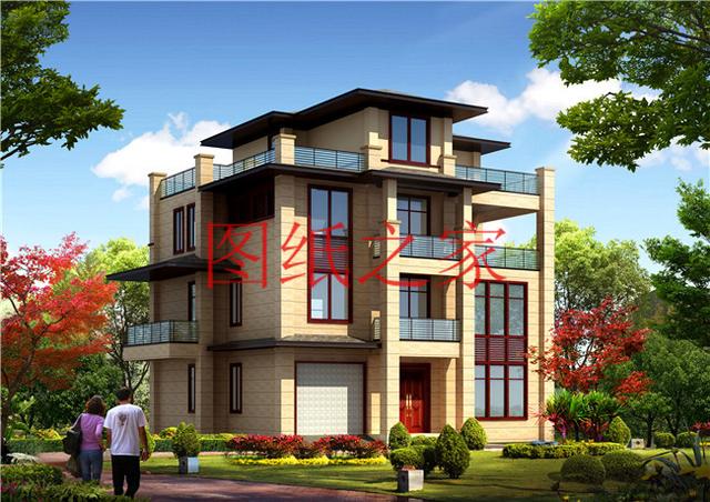 13.8X12.5米的四層別墅設(shè)計圖，170平大戶型，美觀奢華、氣勢恢宏！