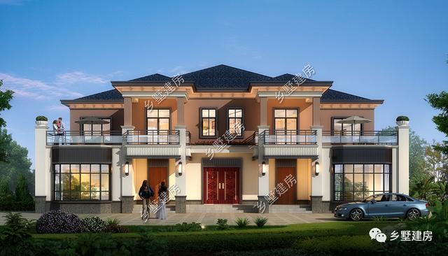 雙拼別墅設(shè)計(jì)圖，家里兄弟姐妹多，實(shí)用大氣還有檔次！