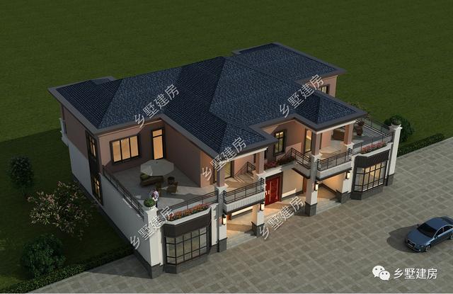 雙拼別墅設(shè)計(jì)圖，家里兄弟姐妹多，實(shí)用大氣還有檔次！