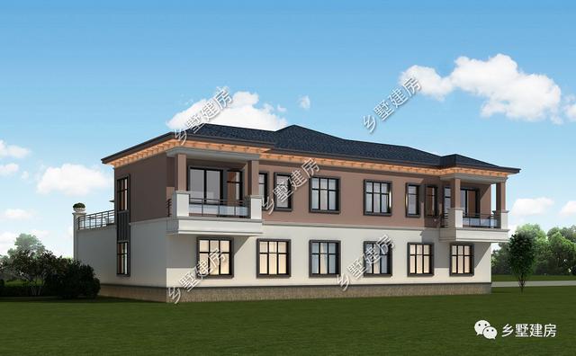 雙拼別墅設(shè)計(jì)圖，家里兄弟姐妹多，實(shí)用大氣還有檔次！