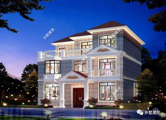 舒適優(yōu)雅的三層洋房設(shè)計(jì)圖，美如仙境，最好的一切給最愛的家人！