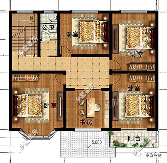 舒適優(yōu)雅的三層洋房設(shè)計(jì)圖，美如仙境，最好的一切給最愛的家人！