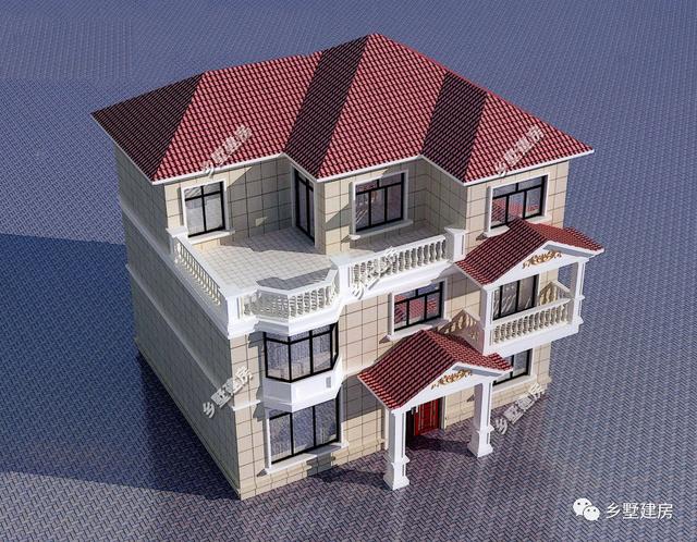 舒適優(yōu)雅的三層洋房設(shè)計(jì)圖，美如仙境，最好的一切給最愛的家人！