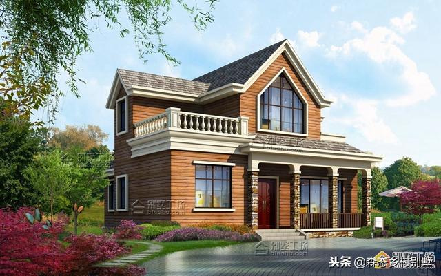 20萬(wàn)左右鄉(xiāng)村別墅設(shè)計(jì)圖，花小錢建好房，驚艷全村