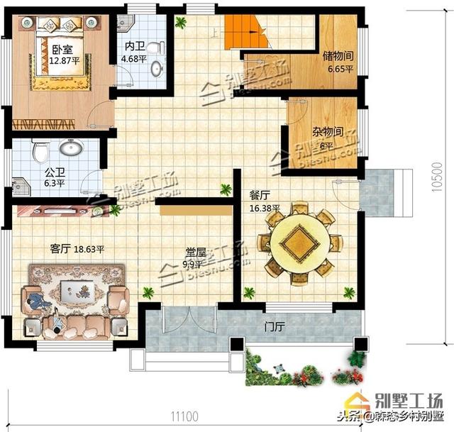 20萬(wàn)左右鄉(xiāng)村別墅設(shè)計(jì)圖，花小錢建好房，驚艷全村