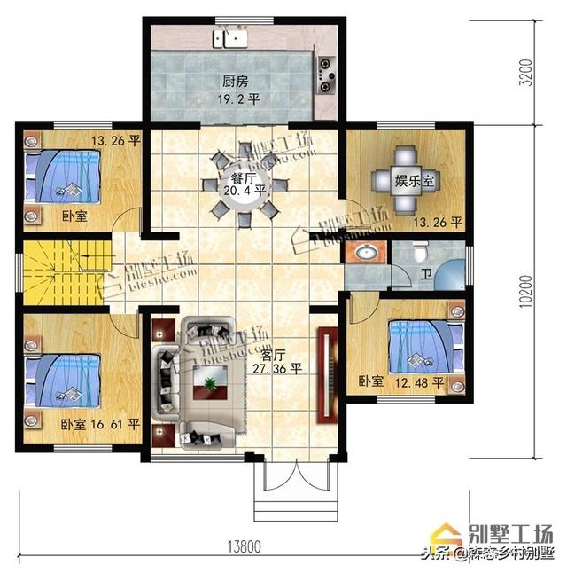 20萬(wàn)左右鄉(xiāng)村別墅設(shè)計(jì)圖，花小錢建好房，驚艷全村