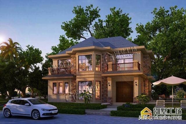 20萬(wàn)左右鄉(xiāng)村別墅設(shè)計(jì)圖，花小錢建好房，驚艷全村