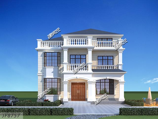 三層漂亮新中式別墅設(shè)計圖，讓你心動的別墅，您值得建造！