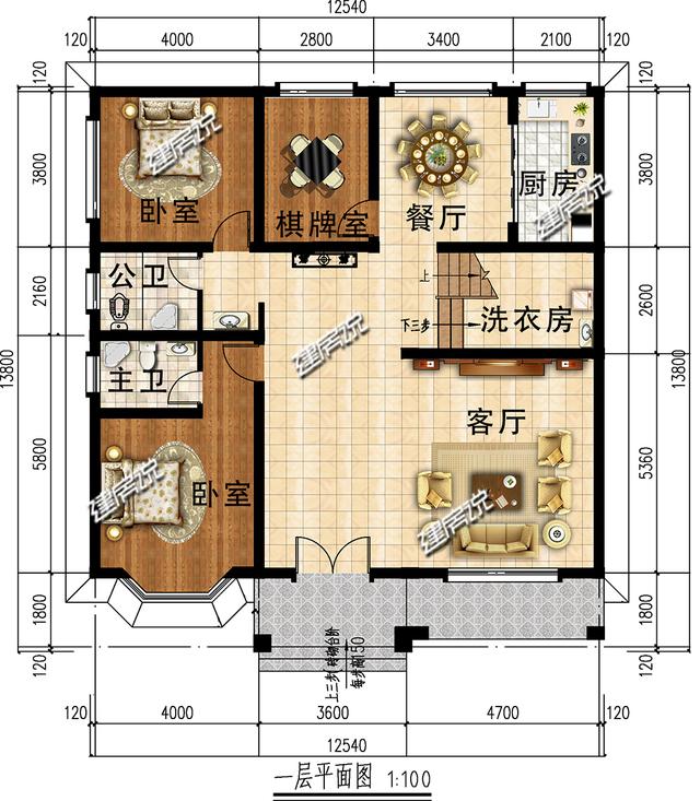 三層漂亮新中式別墅設(shè)計圖，讓你心動的別墅，您值得建造！