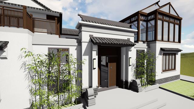 合院中式別墅設(shè)計(jì)圖，東方神韻之美，至高至上的境界