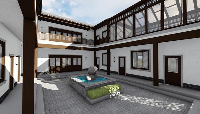 合院中式別墅設(shè)計(jì)圖，東方神韻之美，至高至上的境界